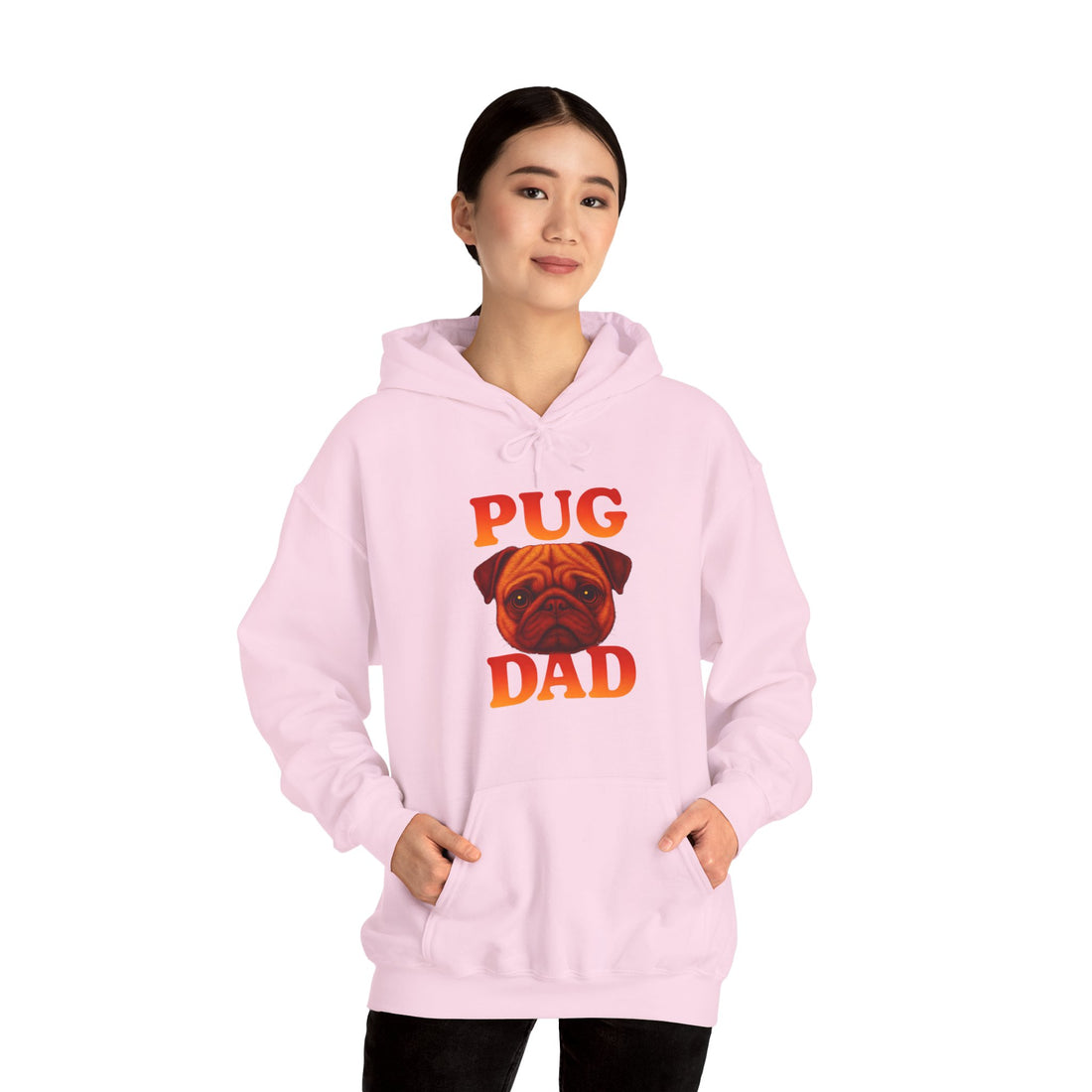 Pug Dad Hoodie, Cozy Sweatshirt for Dog Lovers, Funny Pet Apparel, Gift for Dog Dads, Unisex Casual Wear