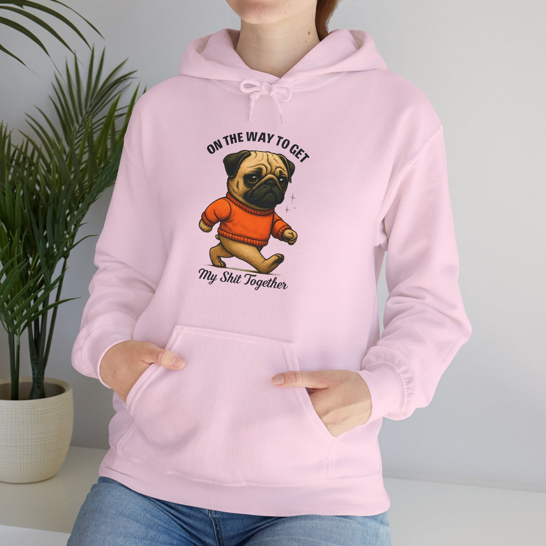 Pug Motivation Hoodie
