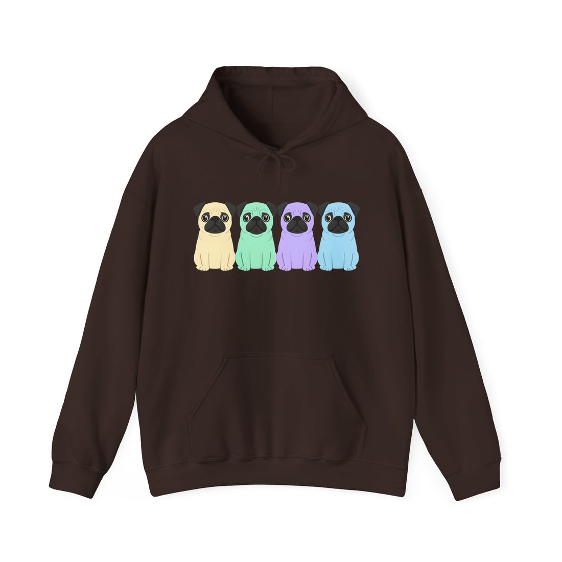 Colorful Pug Hoodie