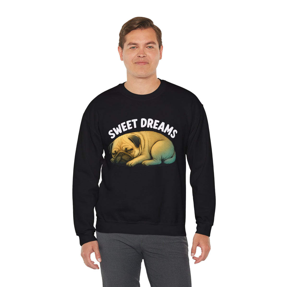 Cozy Pug Sweatshirt - Sweet Dreams