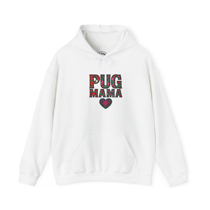 Pug Mama Hoodie - Cozy Sweatshirt for Dog Lovers, Perfect Gift for Pet Owners, Birthday, Mother's Day, Casual Wear, Funny Animal Apparel