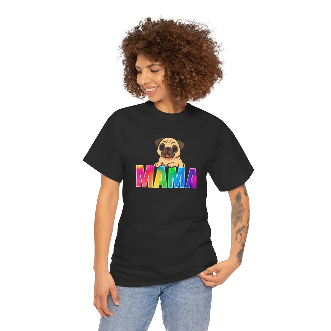 Pug Mama Unisex Heavy Cotton Tee