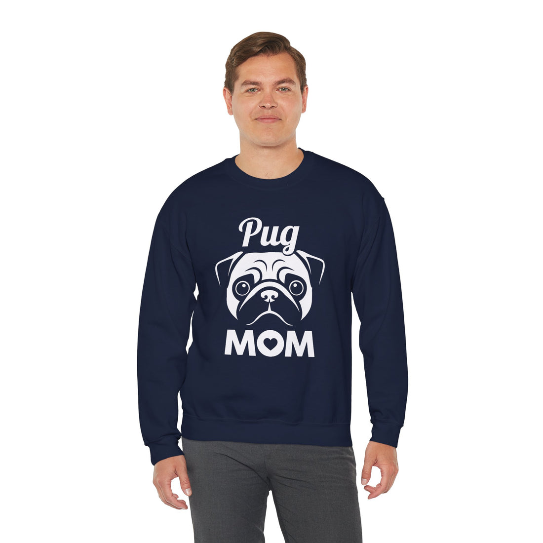 Pug Mom Unisex Crewneck Sweatshirt