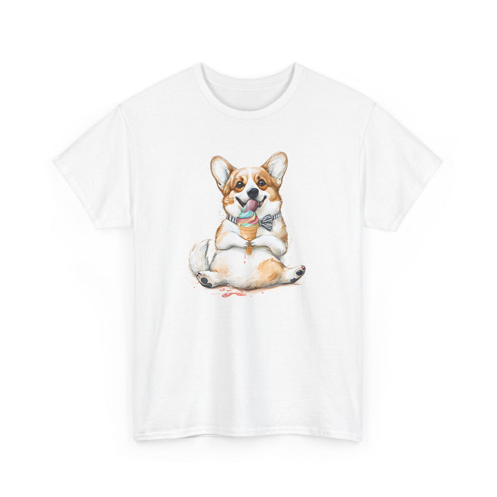 Adorable Corgi Unisex Heavy Cotton Tee