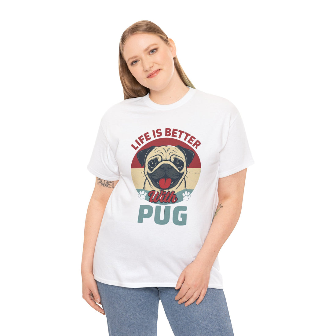 Pug Lover T-Shirt, Life is Better with Pug Tee