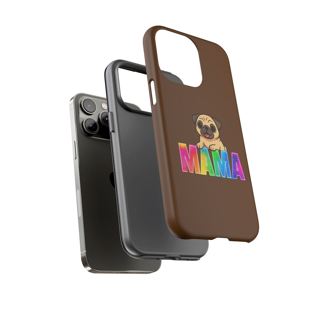 Colorful Pug Mama Phone Case