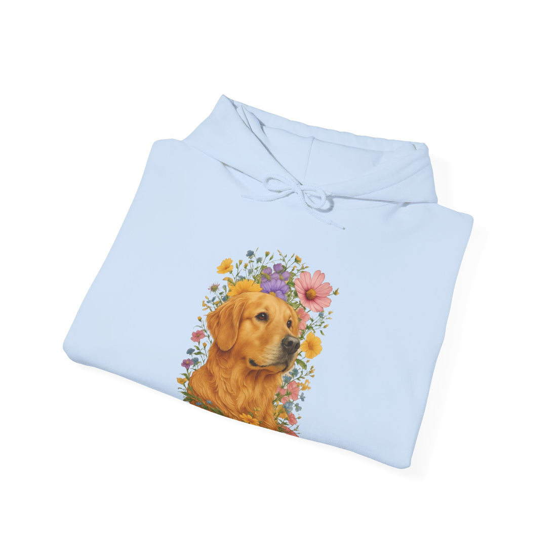 Golden Retriever Floral Hoodie