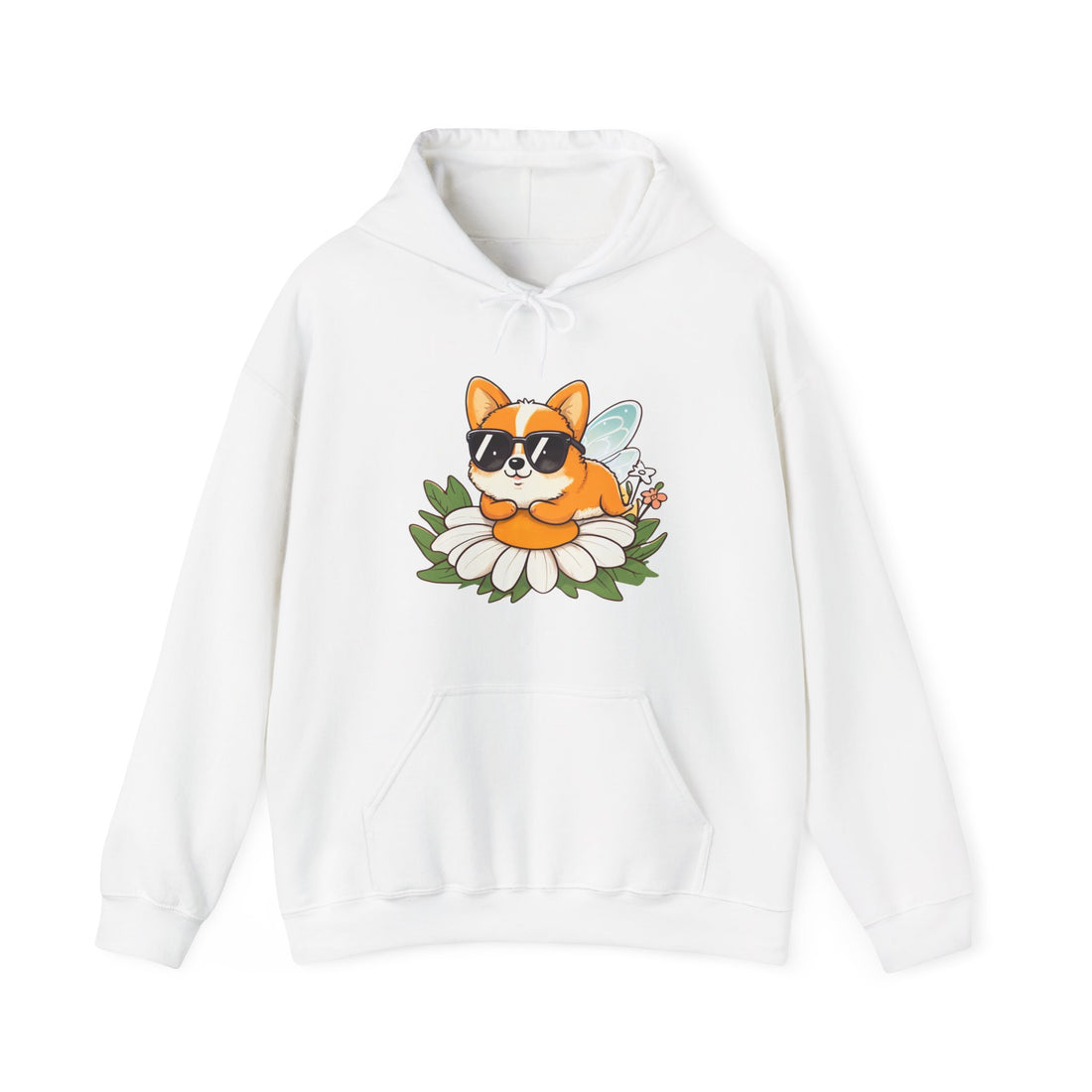 Corgi in Sunglasses Hoodie