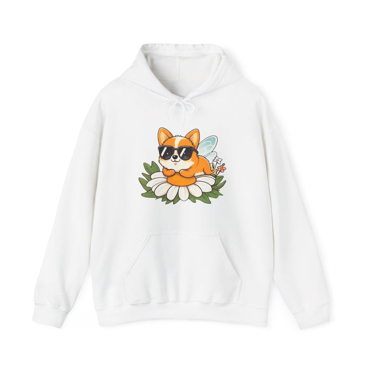 Corgi in Sunglasses Hoodie