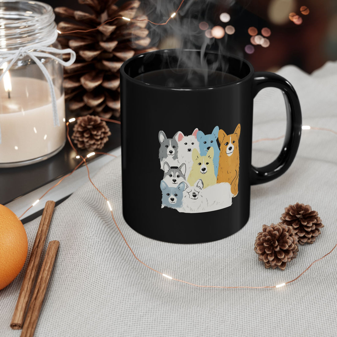 Corgi Friends Mug