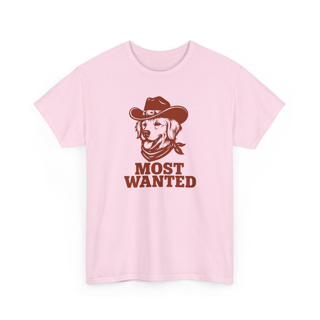 Unisex Heavy Cotton Tee Most Wanted Dog Design