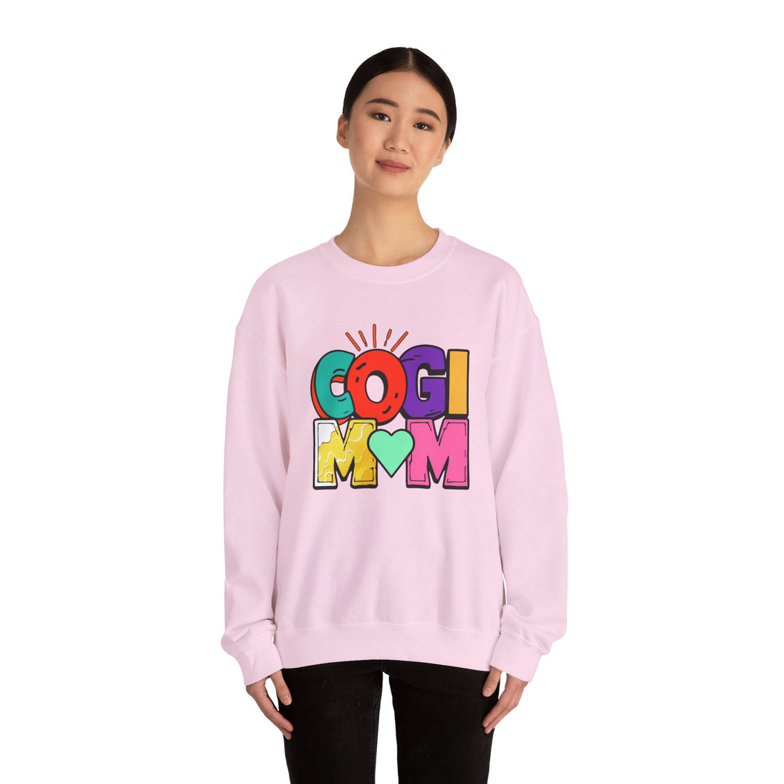 Colorful COGI MOM Crewneck Sweatshirt