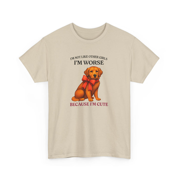 Cute Dog Humor Unisex Heavy Cotton Tee