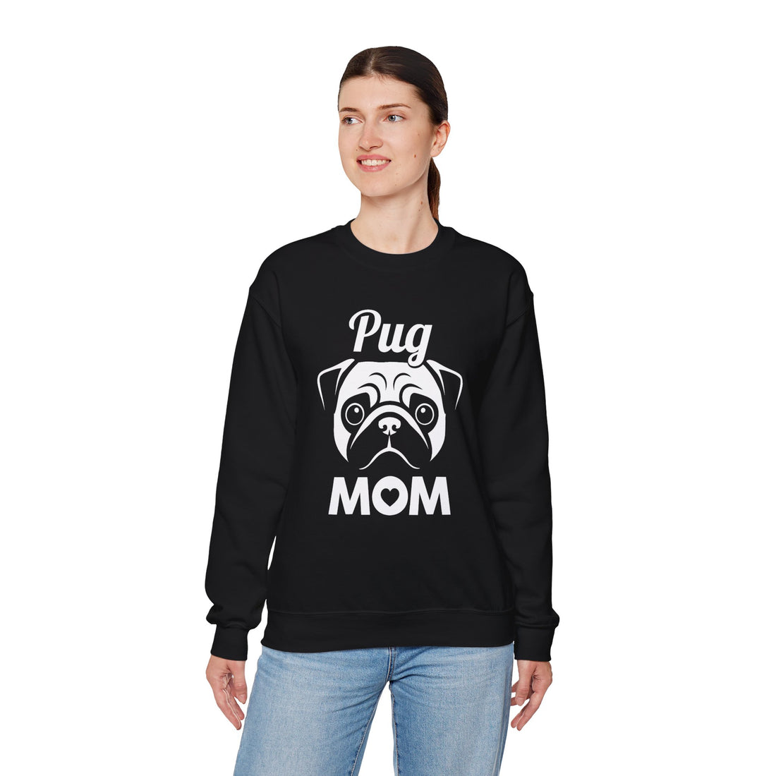 Pug Mom Unisex Crewneck Sweatshirt