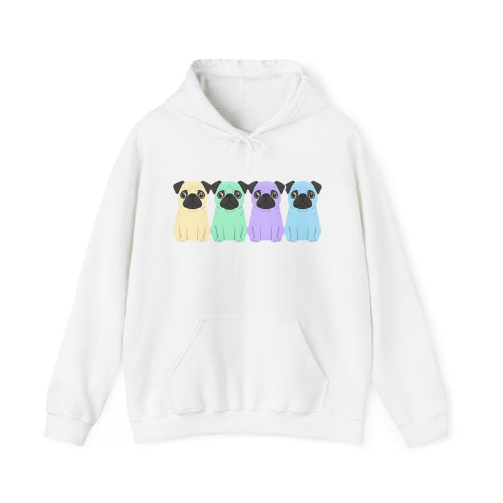 Colorful Pug Hoodie