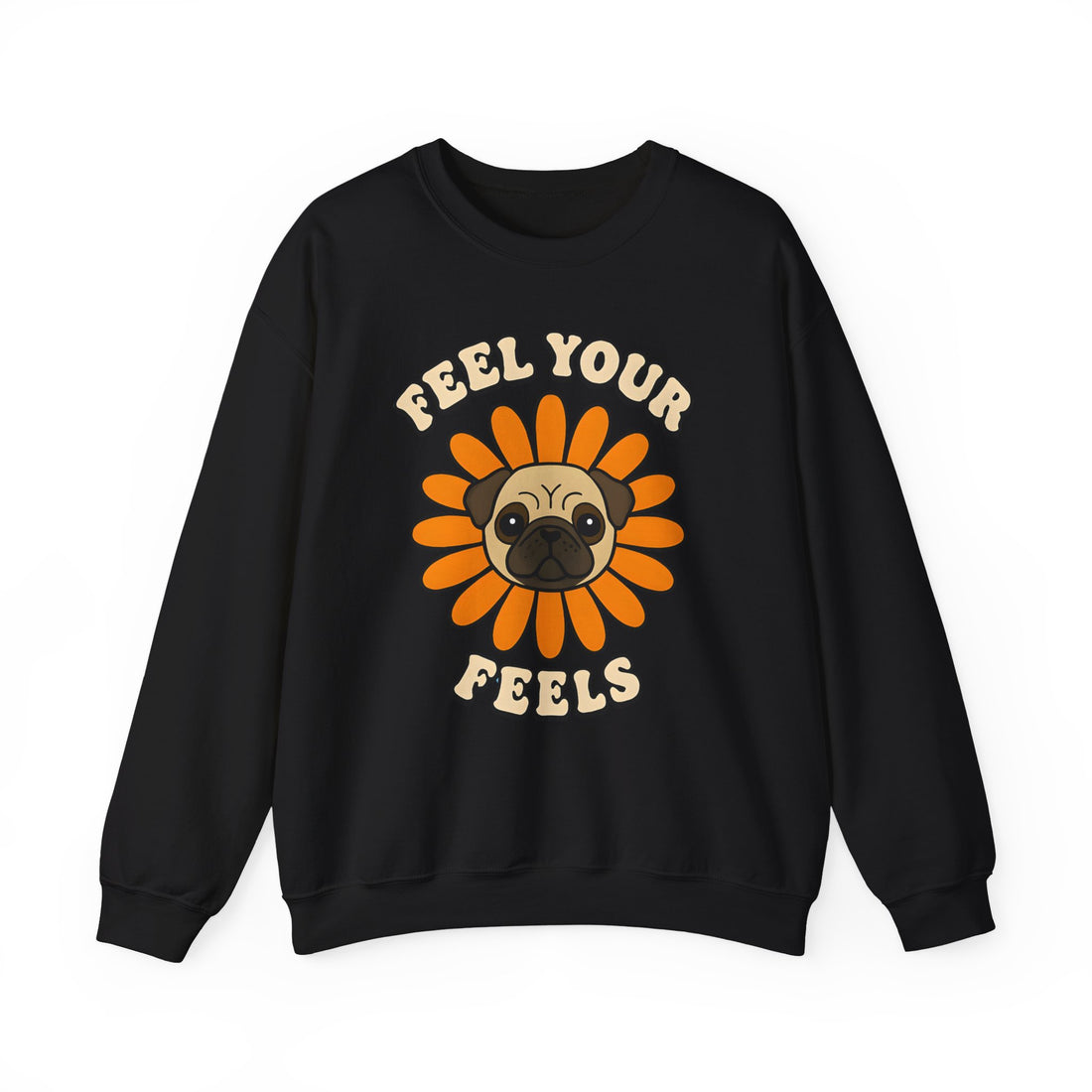 Pug Floral Crewneck Sweatshirt