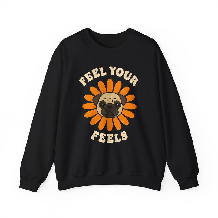 Pug Floral Crewneck Sweatshirt