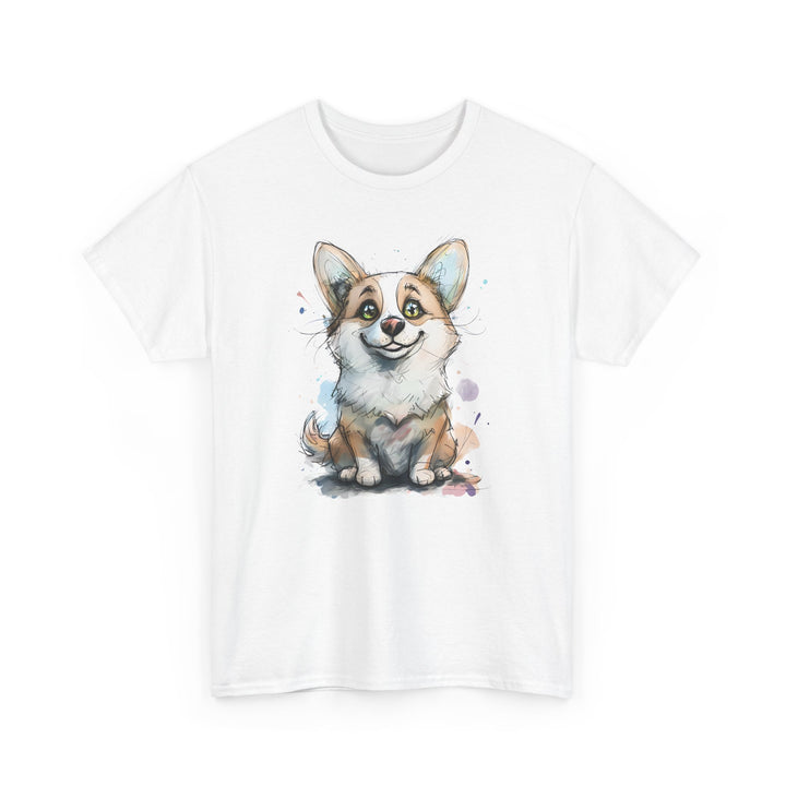 Adorable Corgi Love Unisex Heavy Cotton Tee