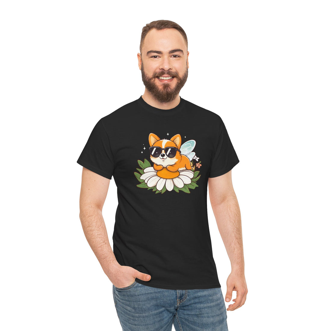Cute Corgi Relaxing Tee