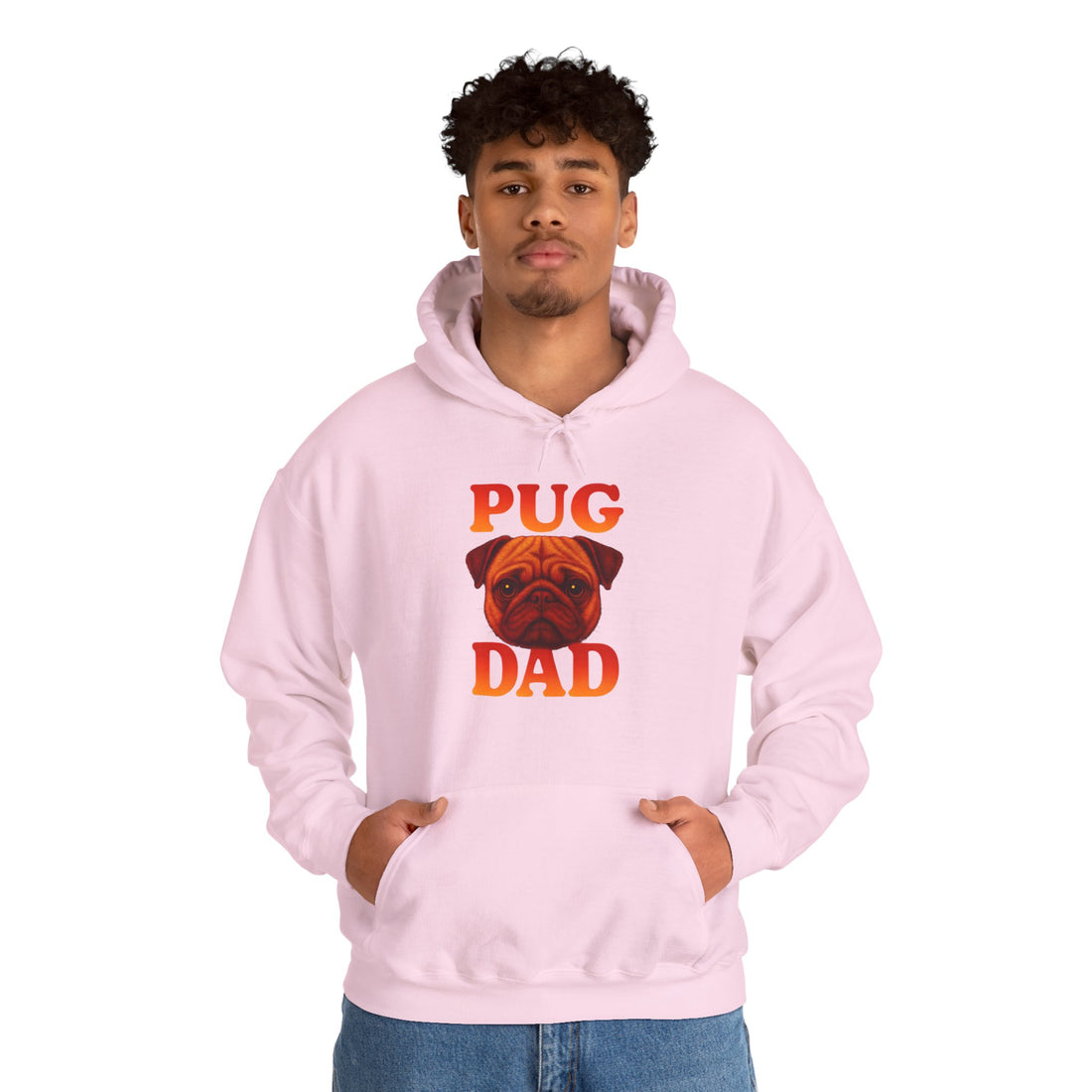 Pug Dad Hoodie, Cozy Sweatshirt for Dog Lovers, Funny Pet Apparel, Gift for Dog Dads, Unisex Casual Wear