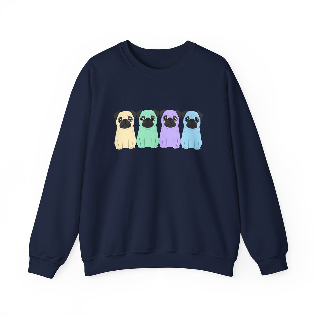 Colorful Pug Sweatshirt for Dog Lovers