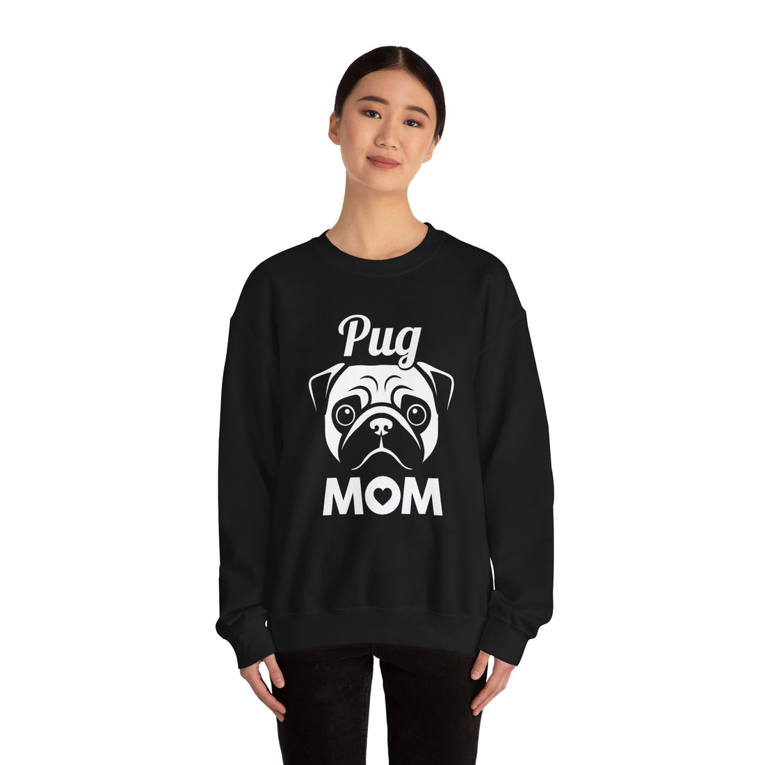 Pug Mom Unisex Crewneck Sweatshirt