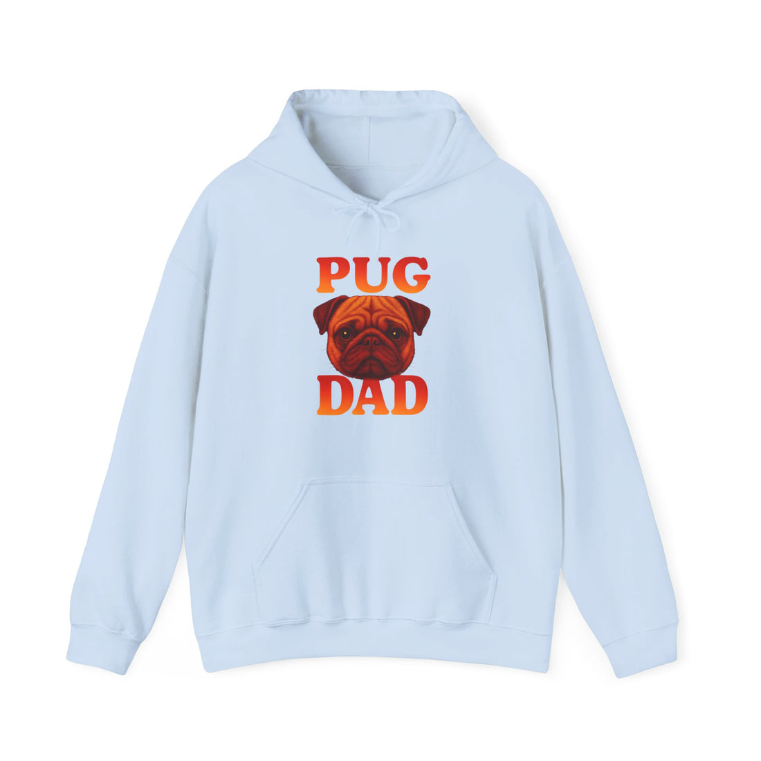 Pug Dad Hoodie, Cozy Sweatshirt for Dog Lovers, Funny Pet Apparel, Gift for Dog Dads, Unisex Casual Wear