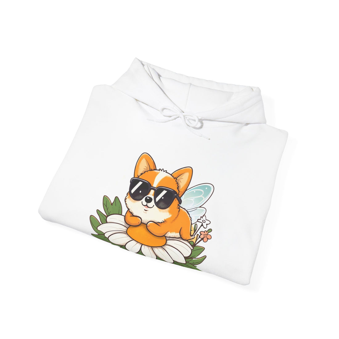 Corgi in Sunglasses Hoodie