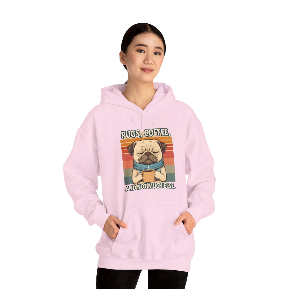 Pug Love Coffee Hoodie