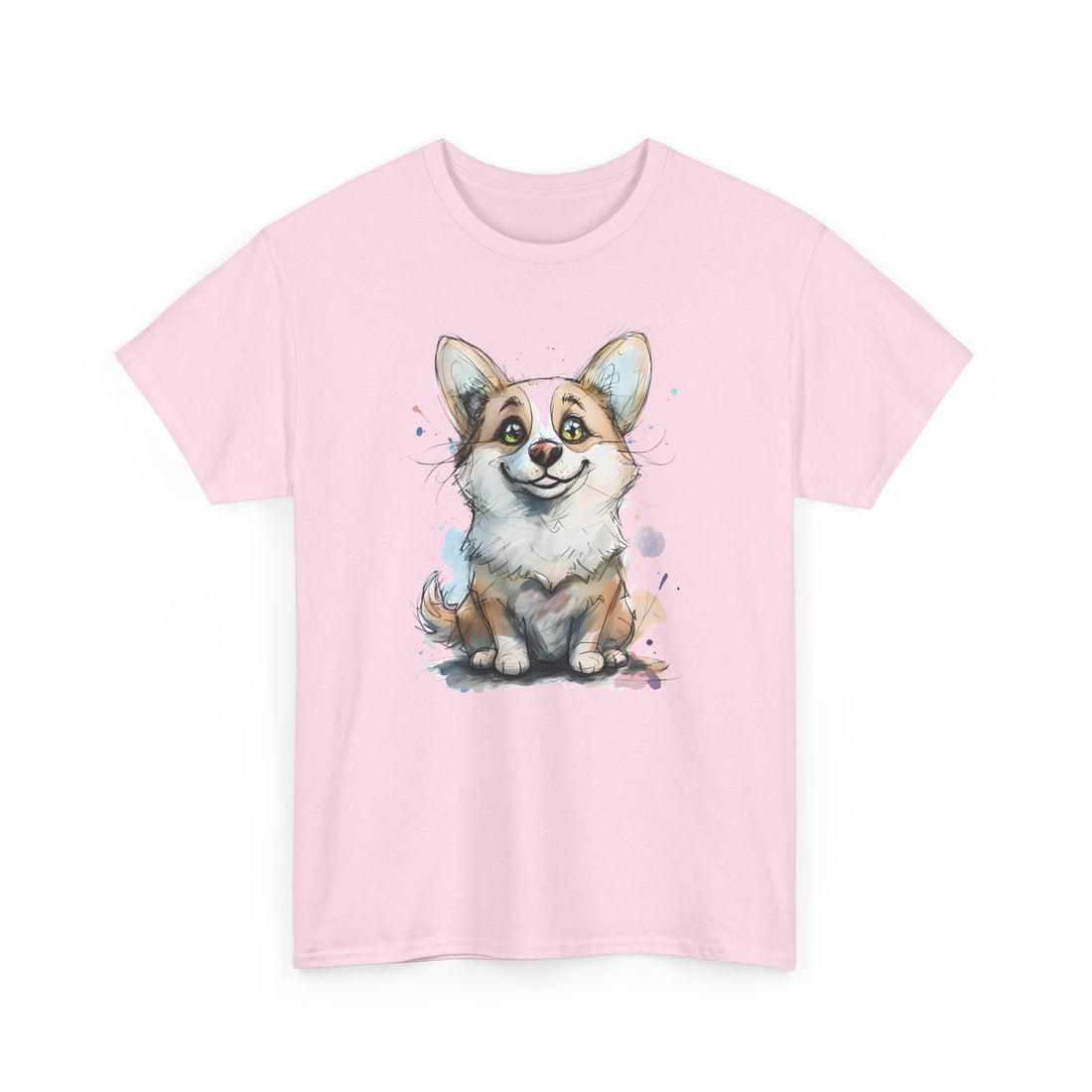 Adorable Corgi Love Unisex Heavy Cotton Tee