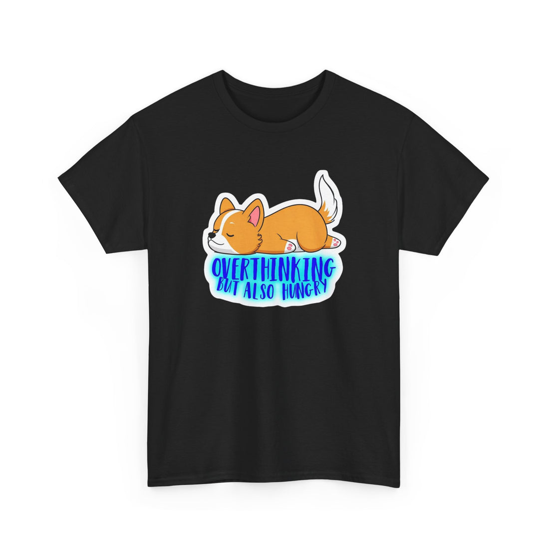 Overthinking Corgi Unisex Heavy Cotton Tee