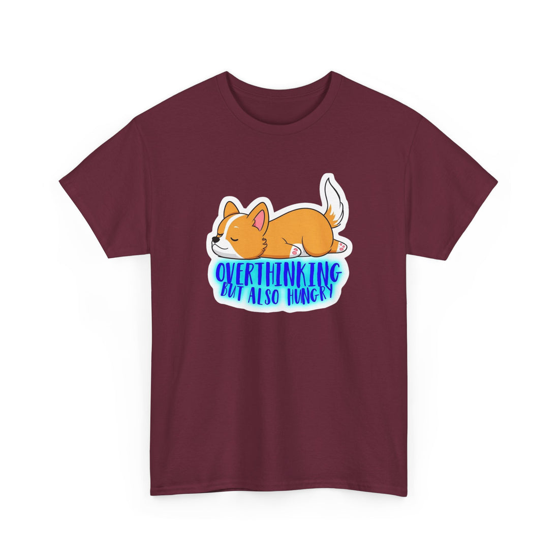 Overthinking Corgi Unisex Heavy Cotton Tee
