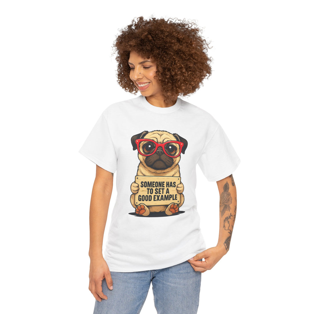 Pug Motivational Tee, Funny Dog T-Shirt